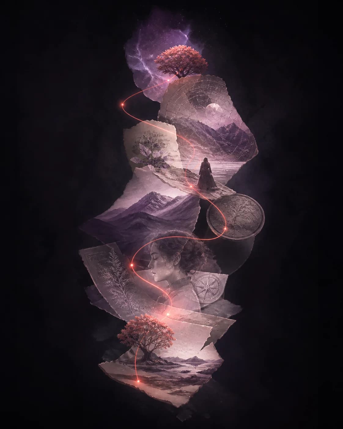 World memories connected by one continuous thread.